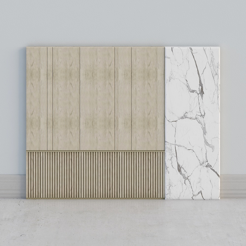 卧室背景墙-43d模型下载_背景墙3d模型下载_免费3dmax模型库-酷家乐