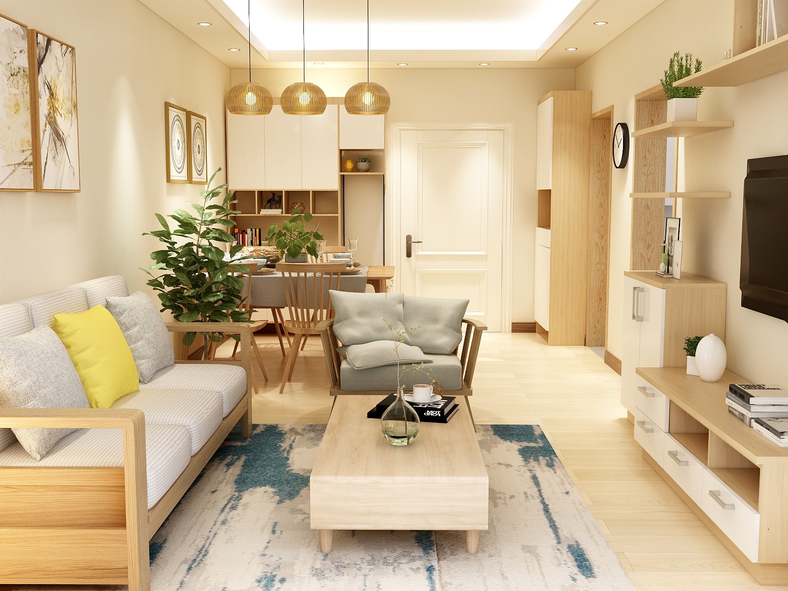 鲍春林-69平方日式二居-装修设计方案