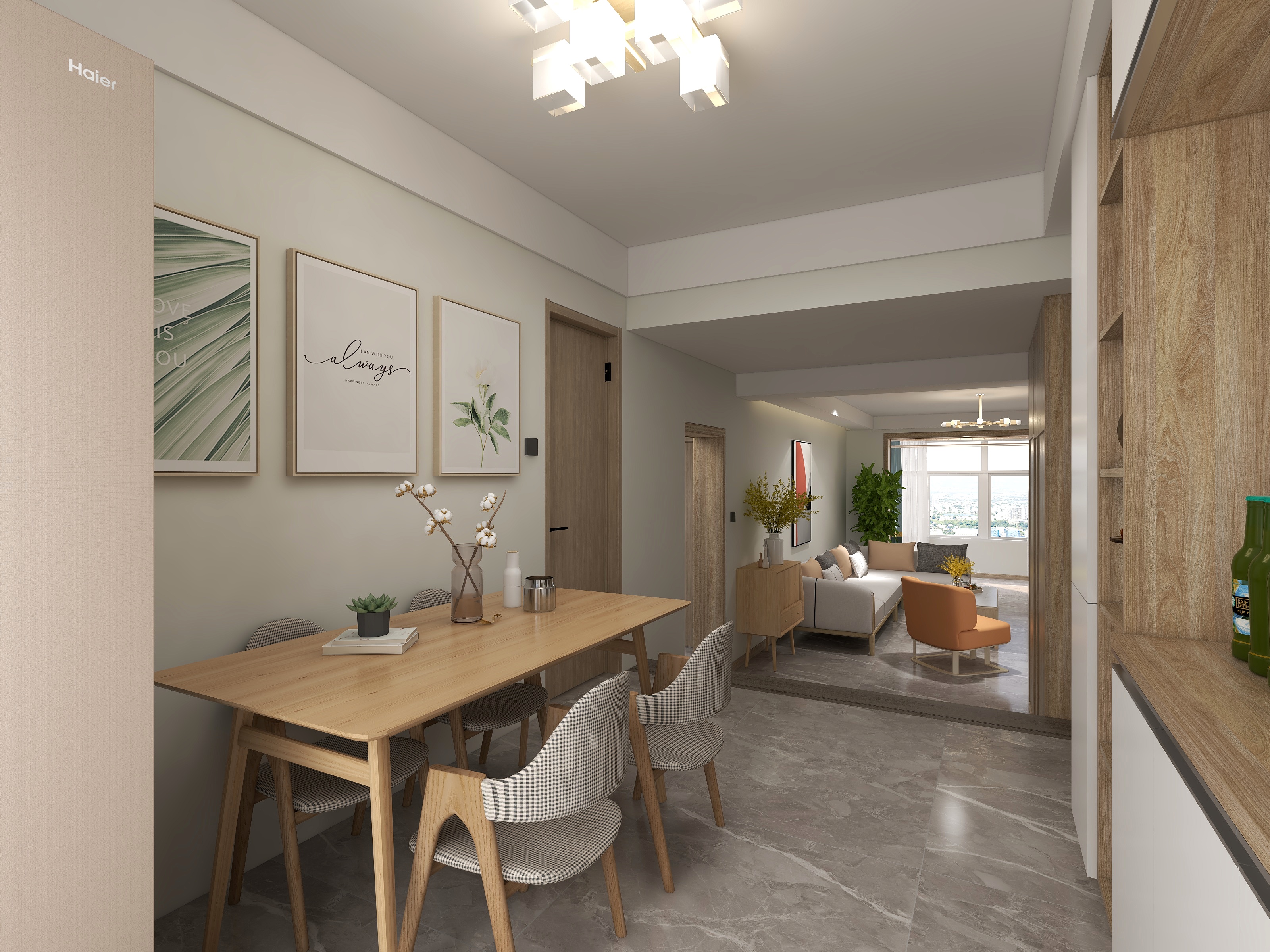 室內設計師阿楠-百乐苑-114m²装修效果图