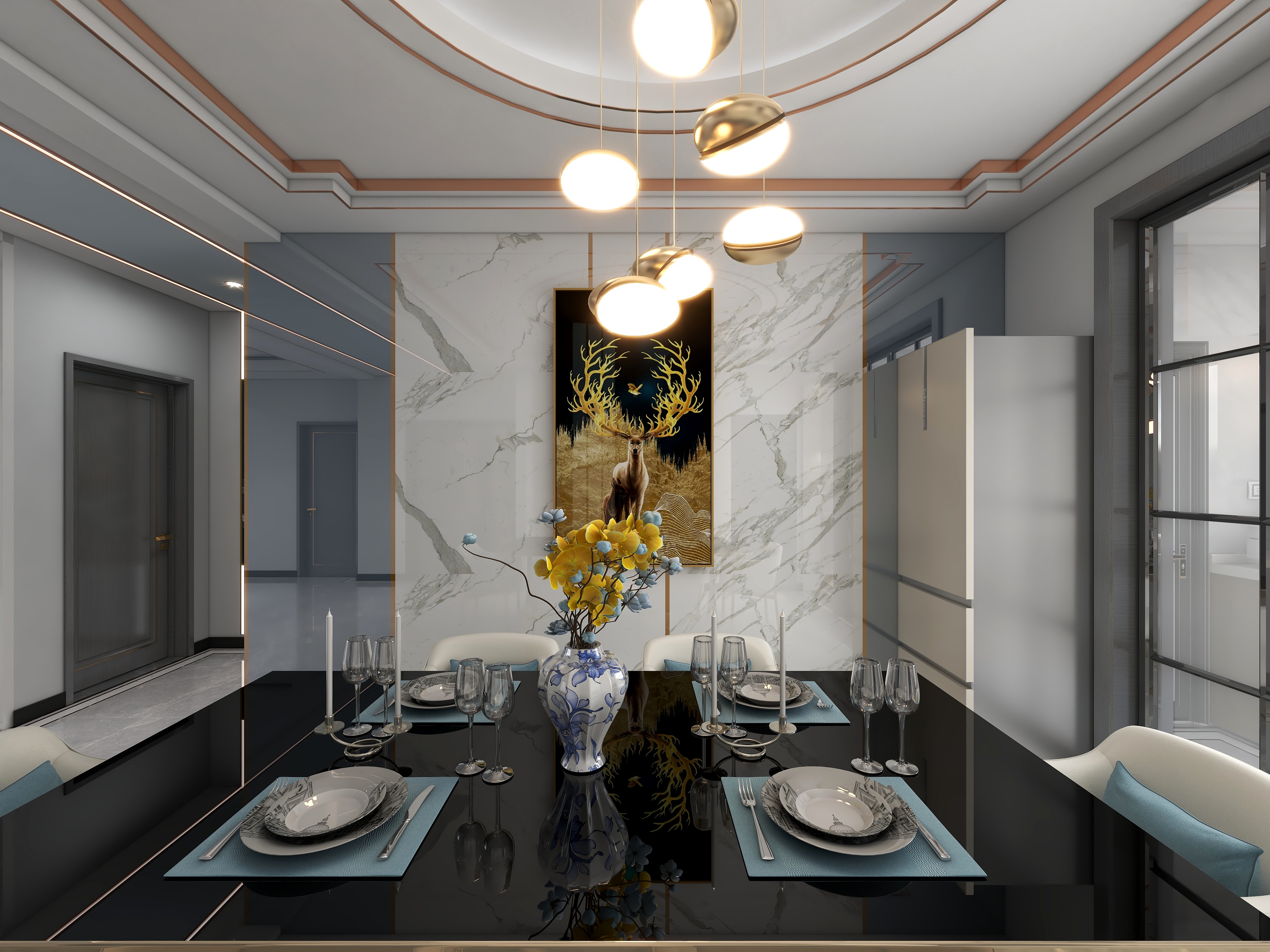 青芒设计工作室-120平轻奢三居室-副本-装修设计方案