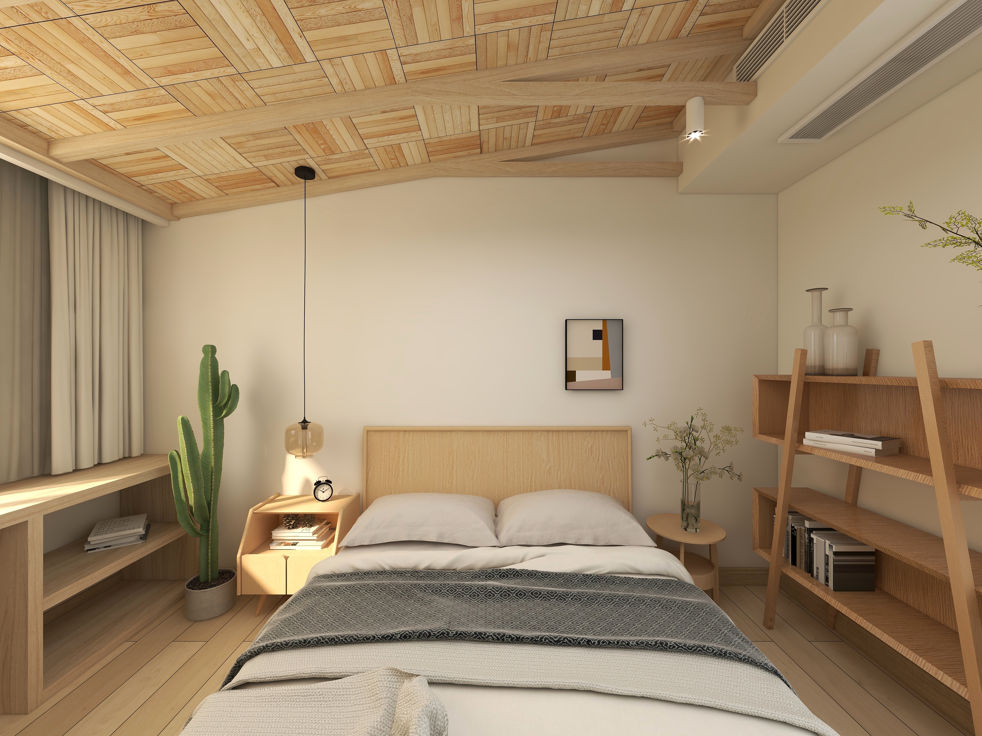 熬暖酱-达美城市花园E栋原木风民宿装修效果图