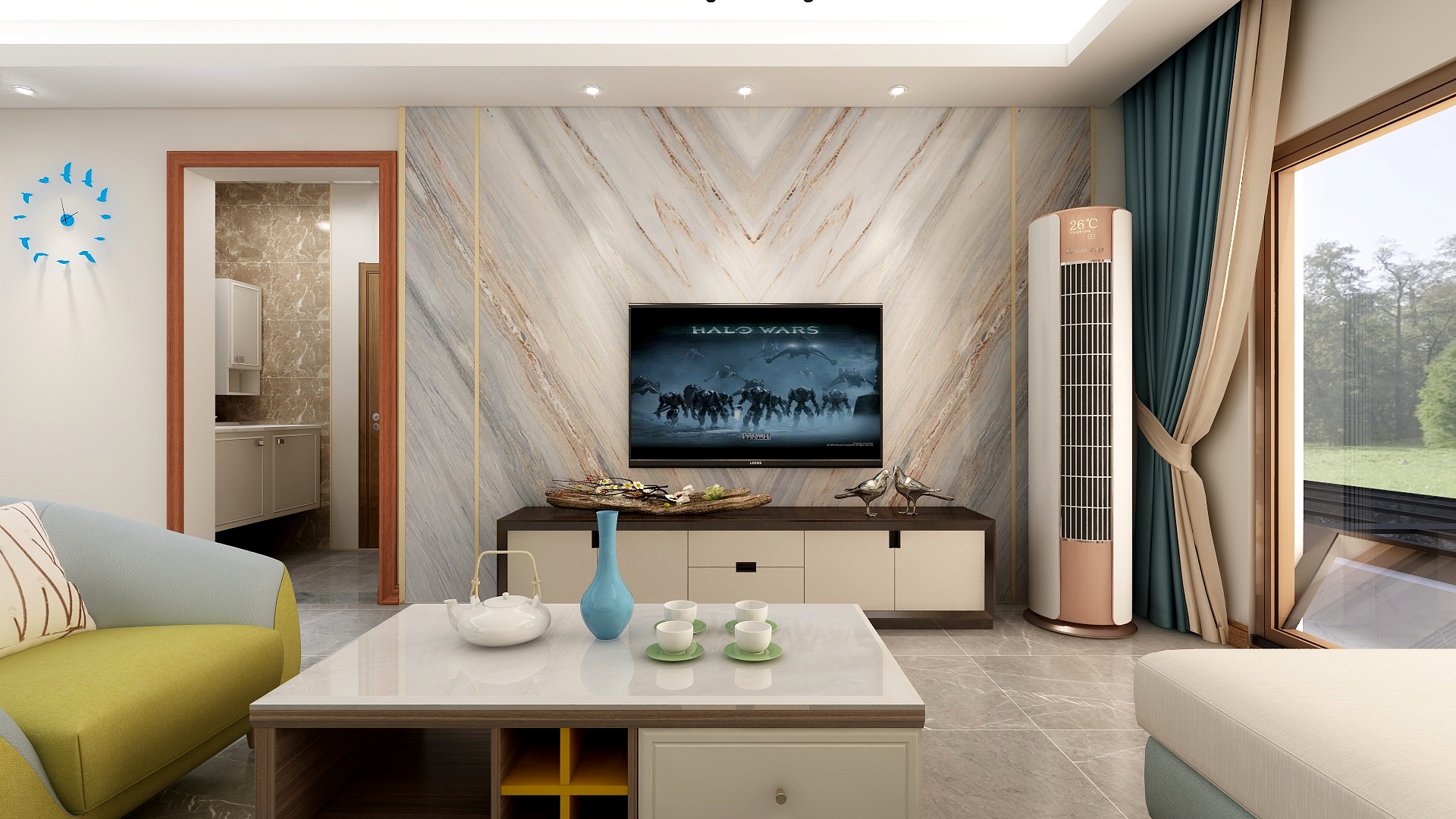 李新宇-中央公园134平米一层带下院-装修设计方案