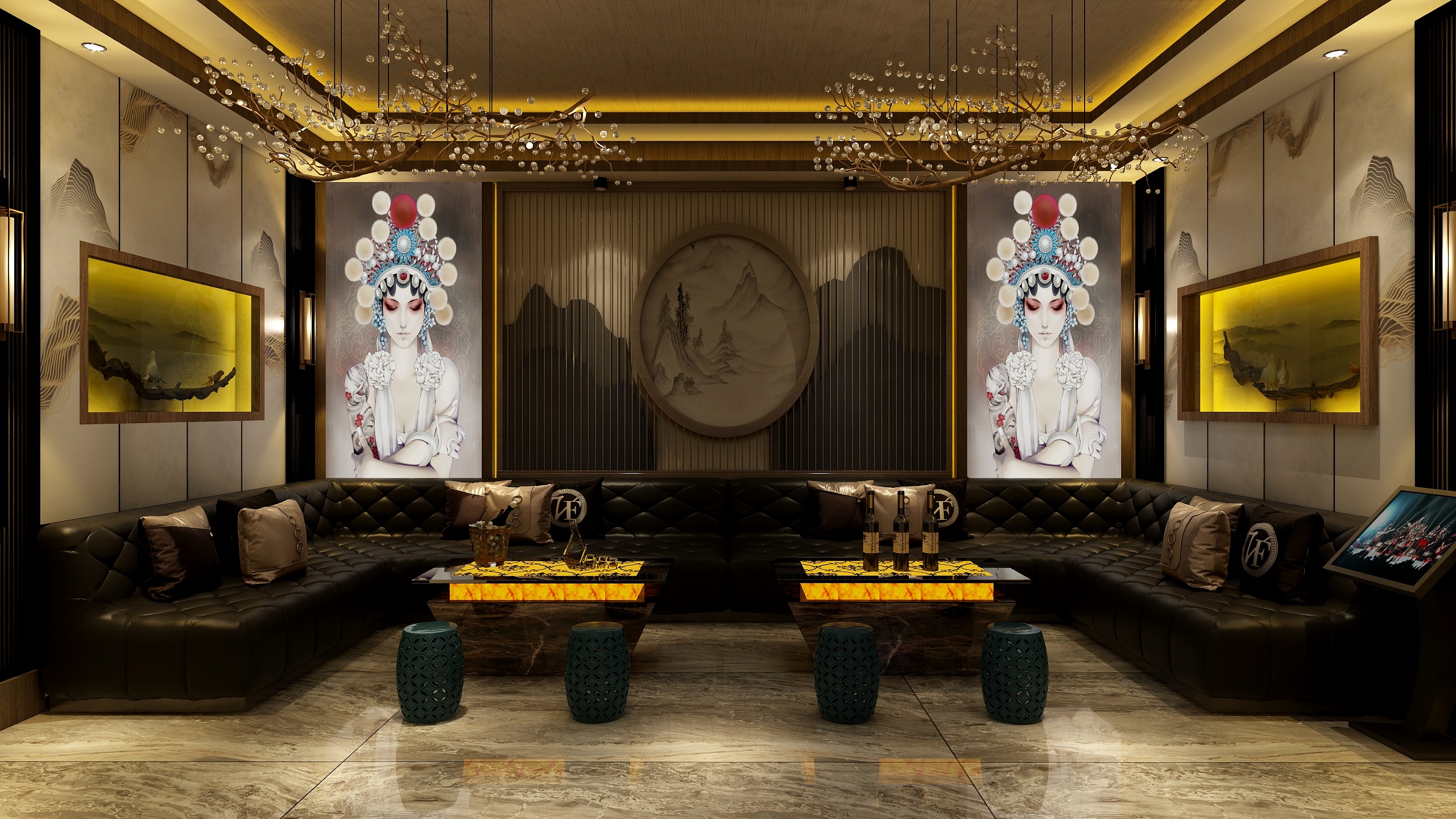 秀得雅痞15974823484-惠明家园KTV-装修设计方案