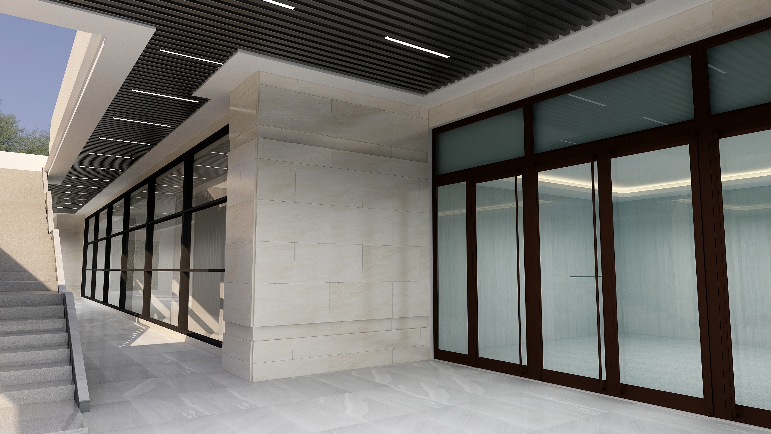 刘飞-商场入口装修效果图