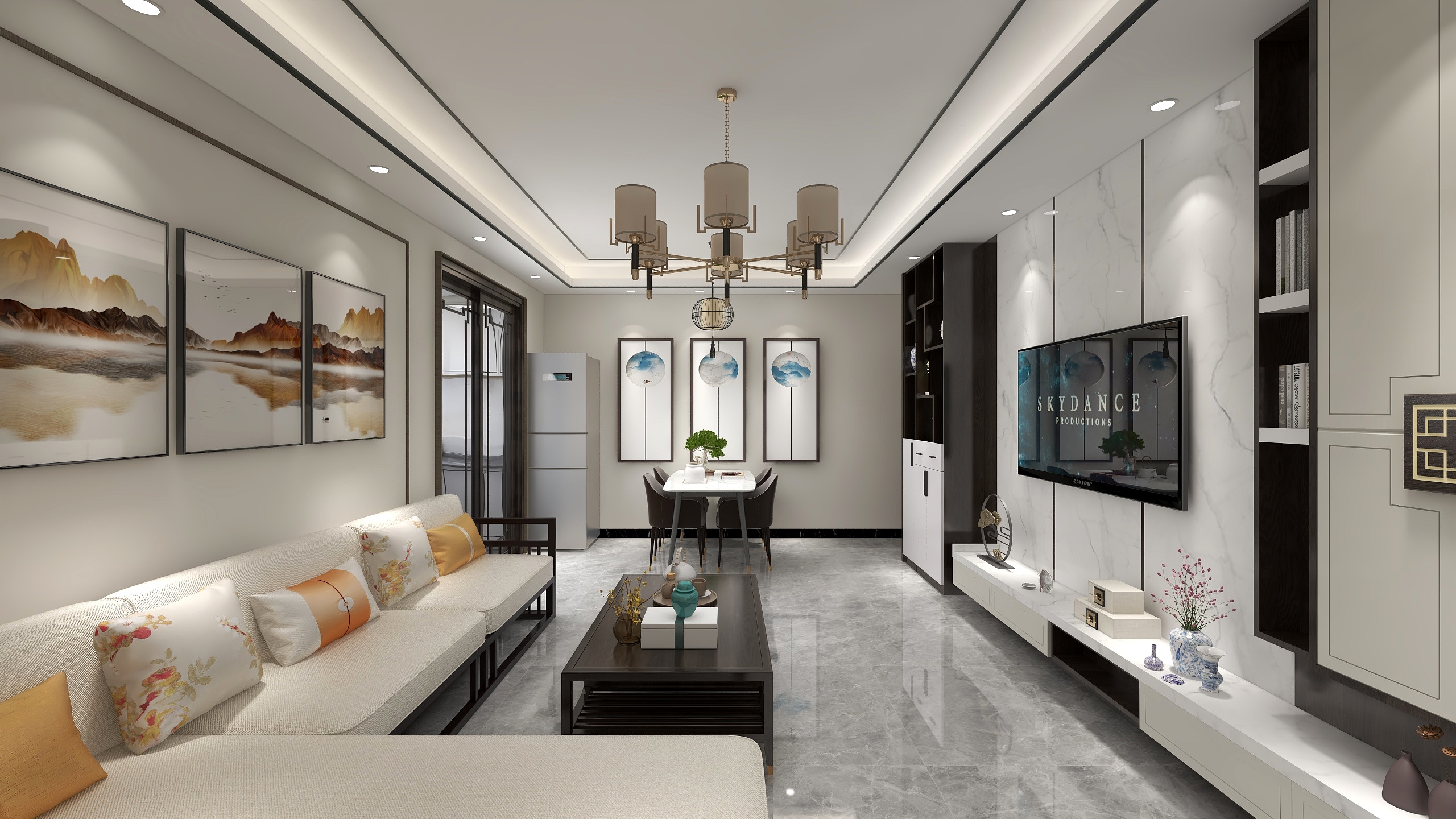 沼泽蓟-狮山大道-新中式-装修设计方案