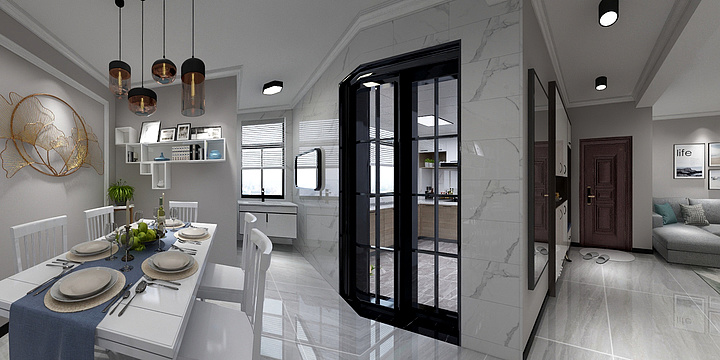 DesignerCJ-简欧风格-安置房修改后-装修设计方案