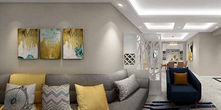 三台匠星装饰-长D1反方向现代-装修设计方案