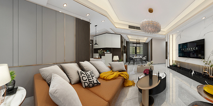 凱文设计-东江学府-效果图-装修设计方案