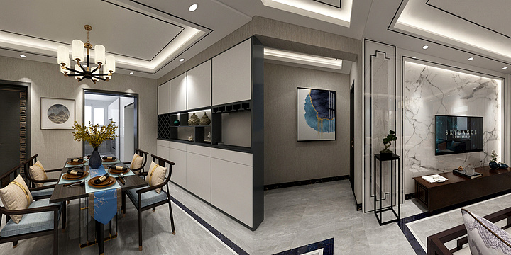 曦Nkpt-金水湖畔（152㎡)0411BA-装修设计方案