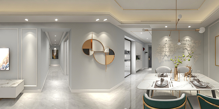 木卜设计-中港翡翠城18幢3006室-装修设计方案