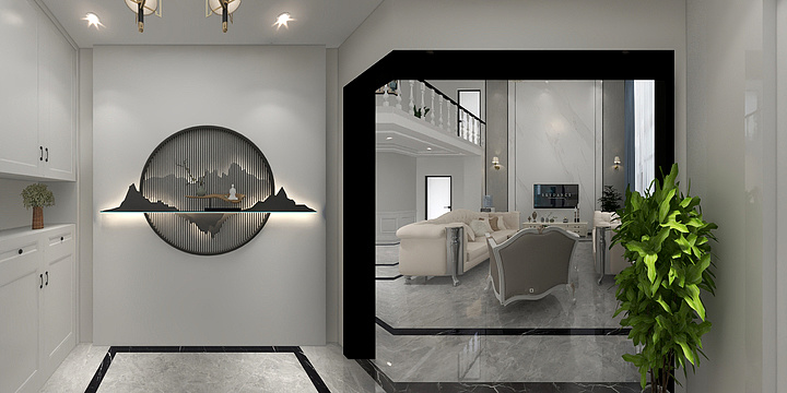 贵州顶峰设计工作室-塘头-别墅-装修设计方案