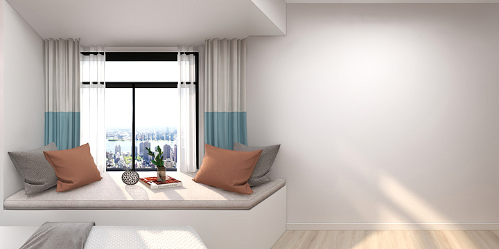 时光的主角-合富大夏3-2203卧室效果图-副本-装修设计方案