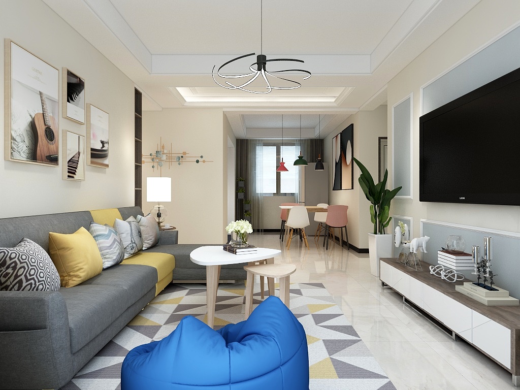 阿燊设计-朝阳华府1-1-901现代漆墙-装修设计方案