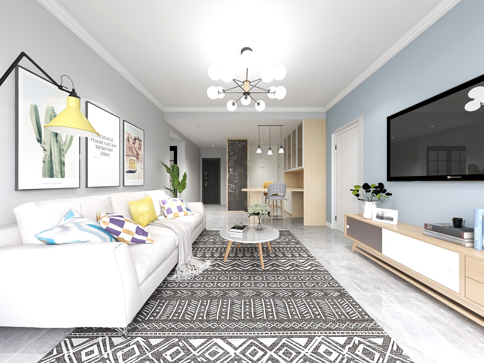 Aೄ  嗯哼-新加坡城95平米-装修设计方案