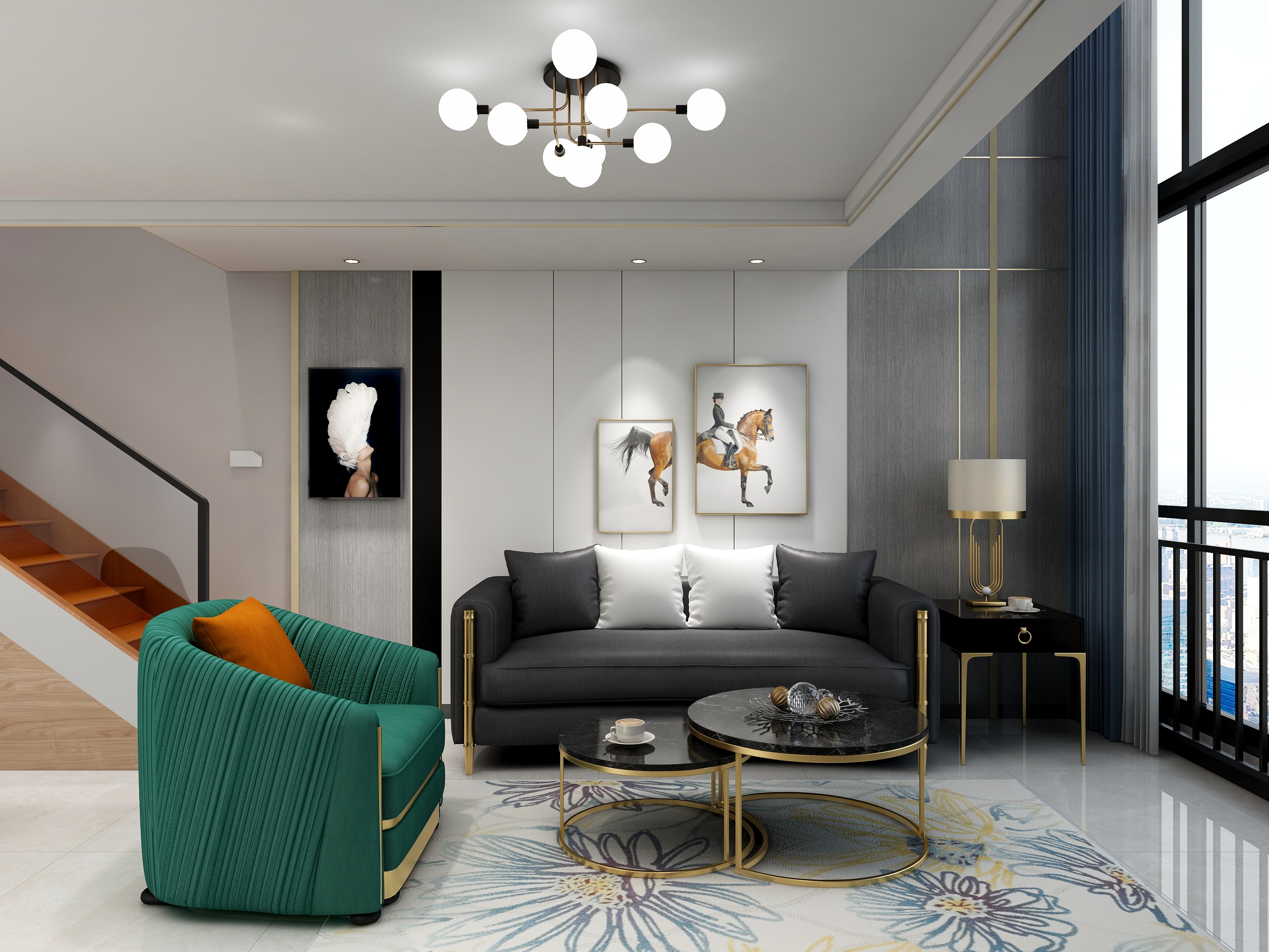 性价比是最重要的-优雅雍容（轻奢loft）-装修设计方案