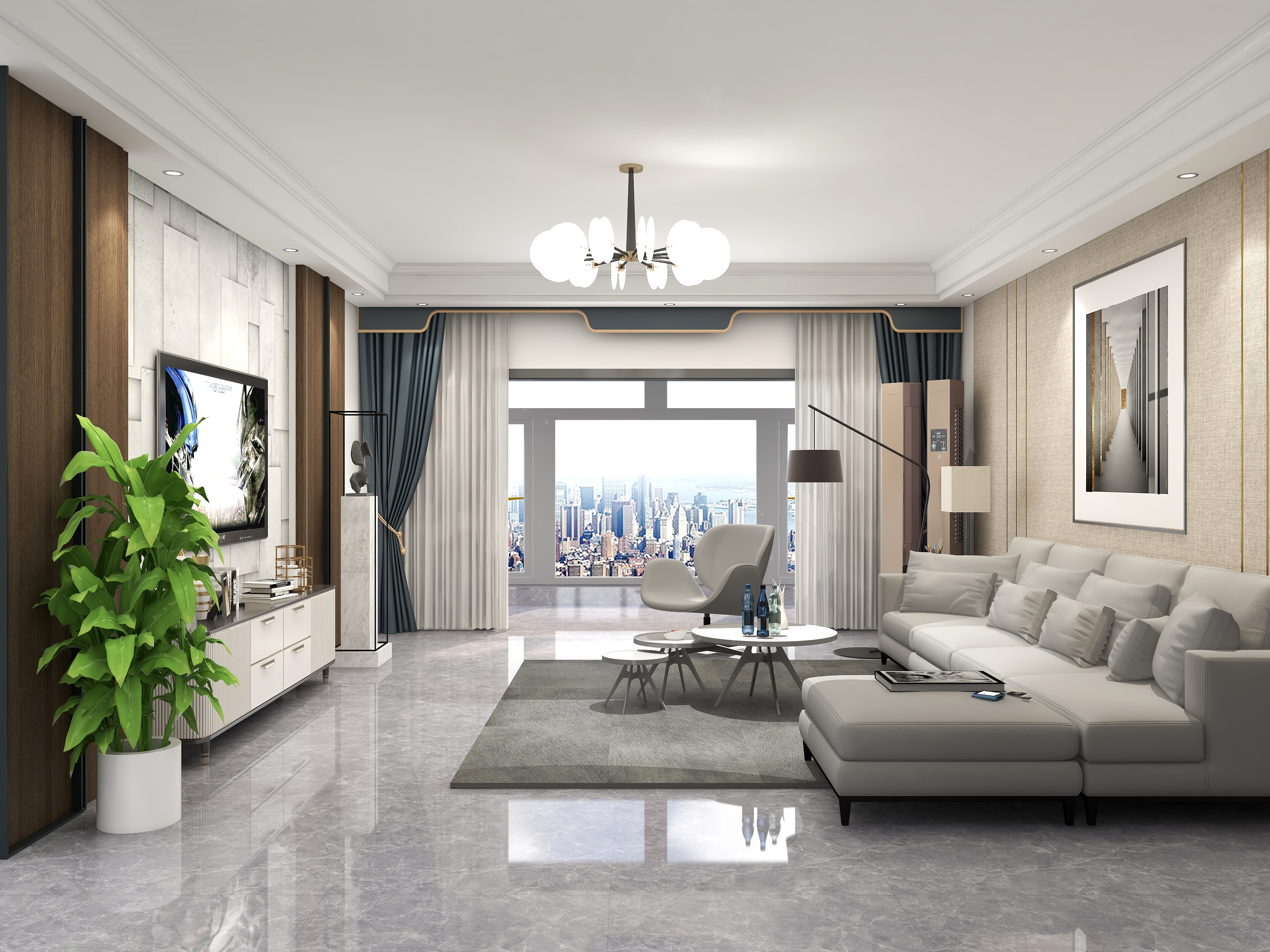 停留的静默-森活绿郡16-202-装修设计方案