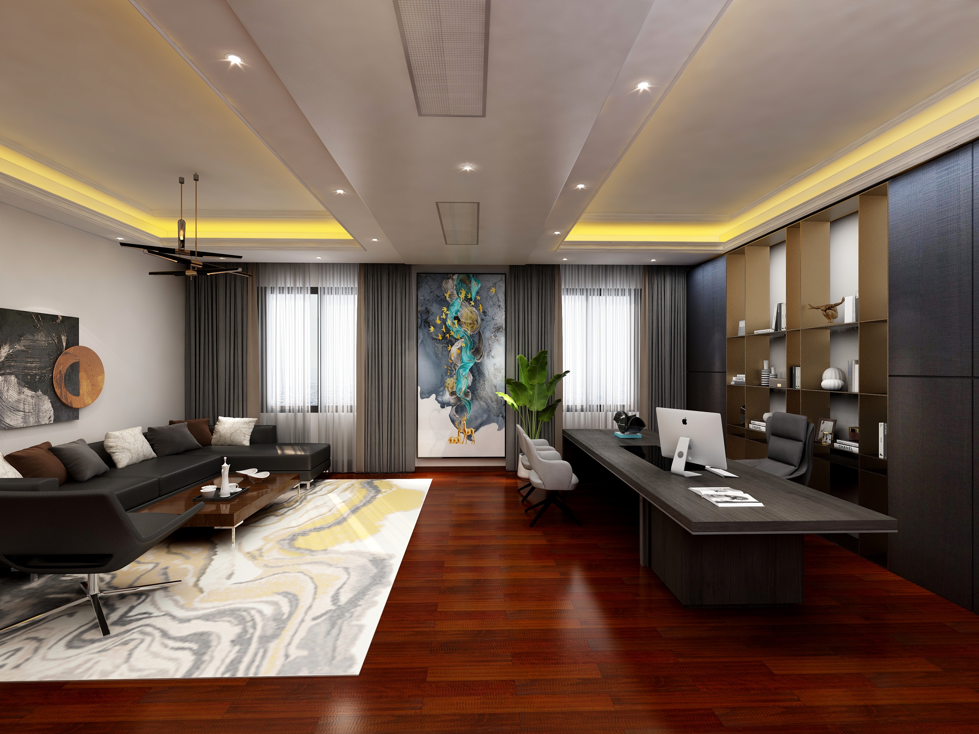 Ellen小秋-办公室-装修设计方案