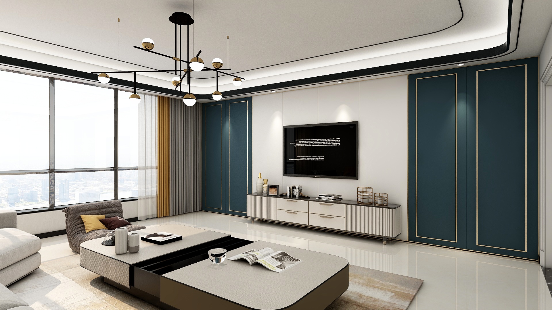 童童乐乐琪琪-20200420客厅-装修设计方案