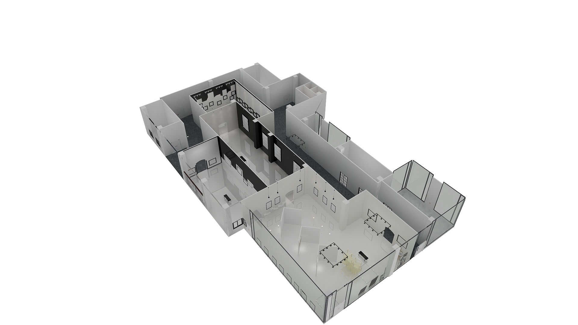 梦真xHBp-展示空间平面图-装修设计方案