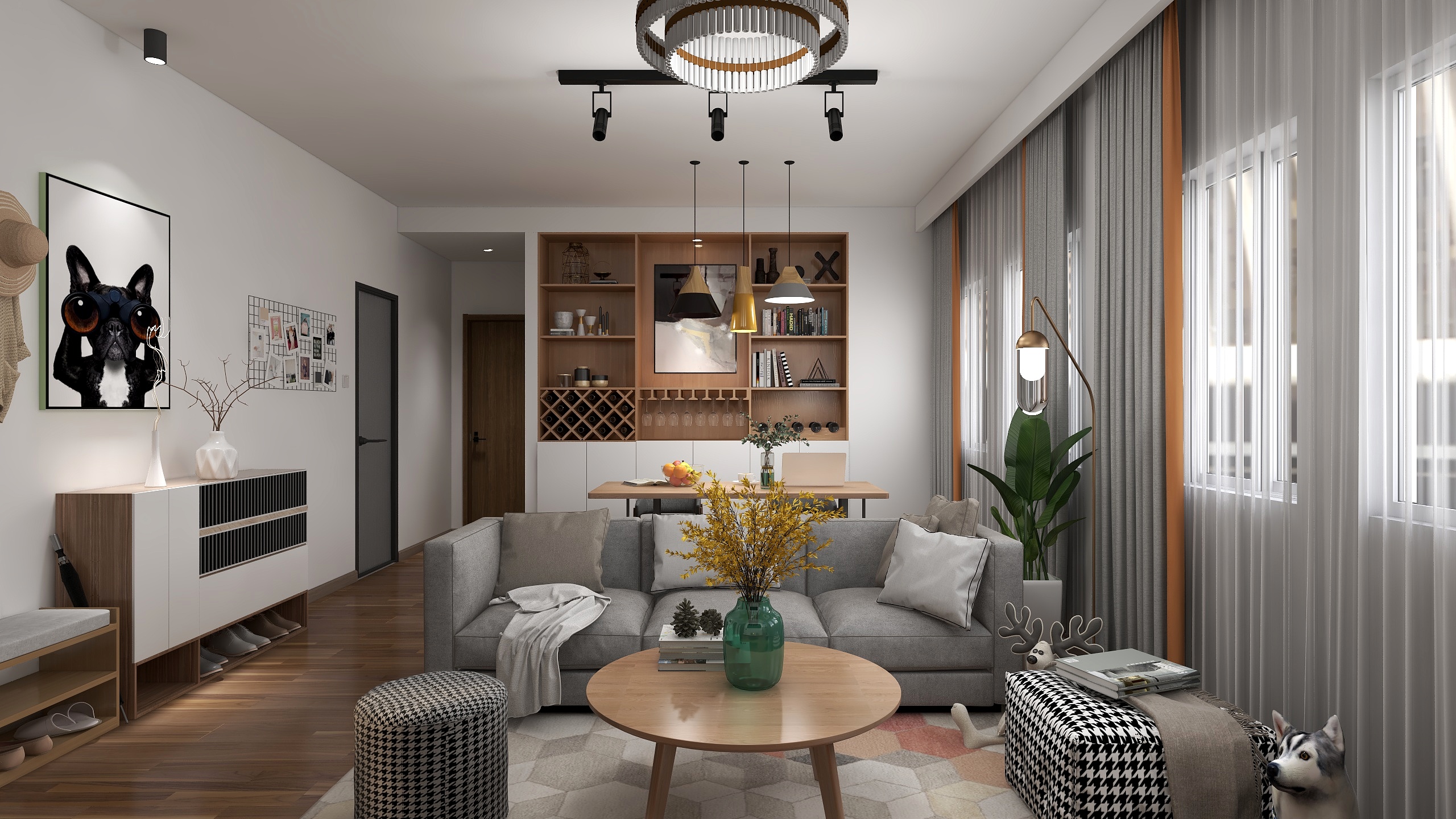 空间设计designHL-春华秋实-装修设计方案