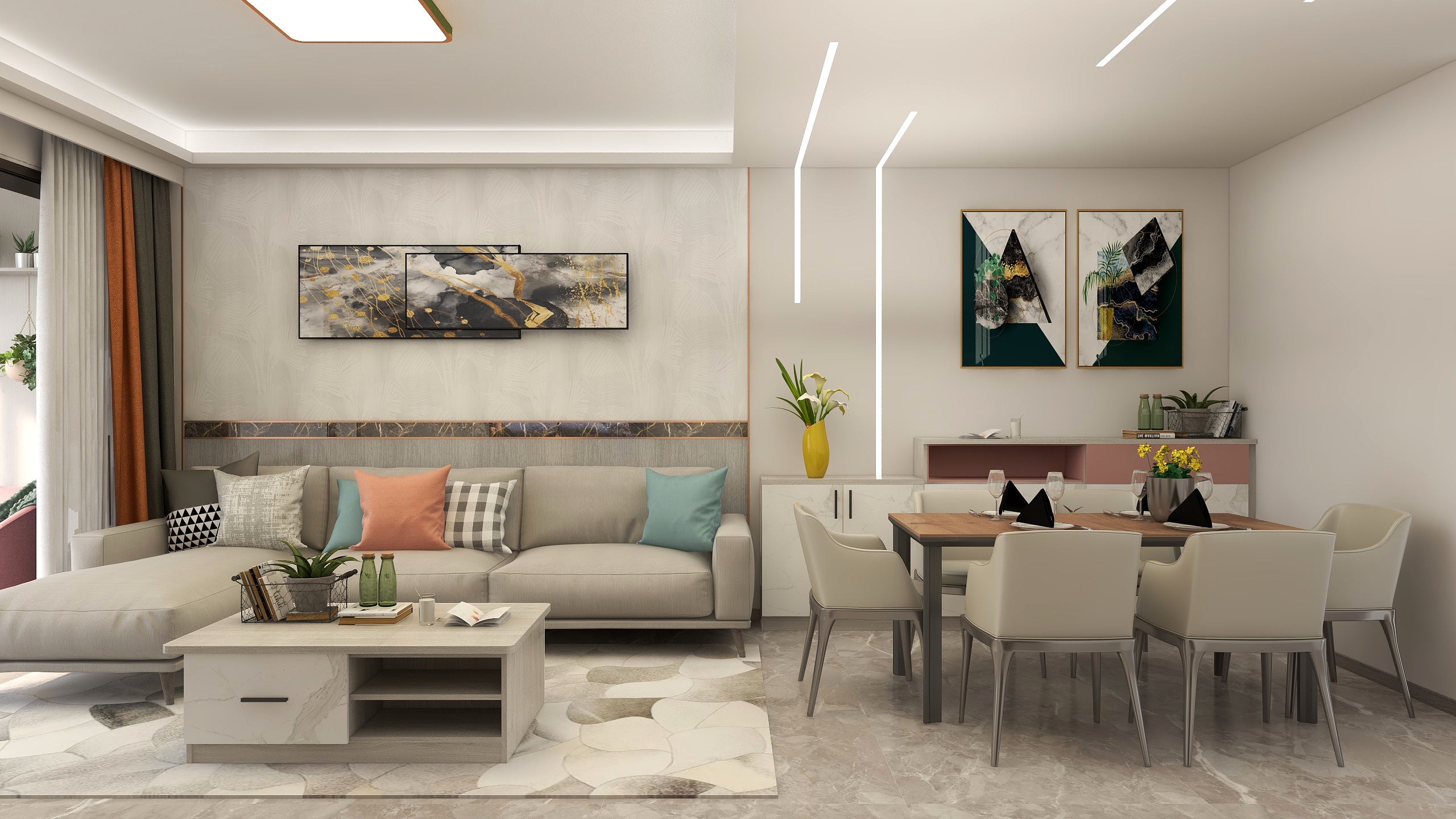 午言一境丨北城-70㎡幸福两居-简尚-装修设计方案