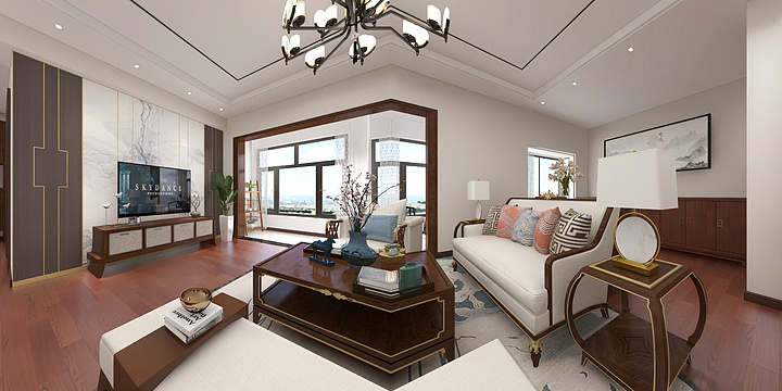 Ms张张-雍锦锦湖中式风格-装修设计方案