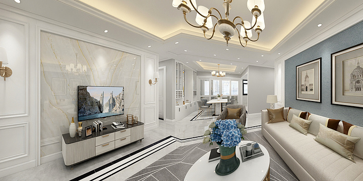 远东空间設計-JO018X一混油一曲靖中心-装修设计方案