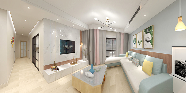 大有哥-德信海德公园83.00㎡A2’3室2厅1卫1厨-装修设计方案