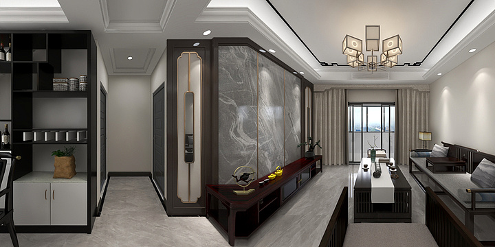 Amin何敏-锦河湾5-1102中式-装修设计方案