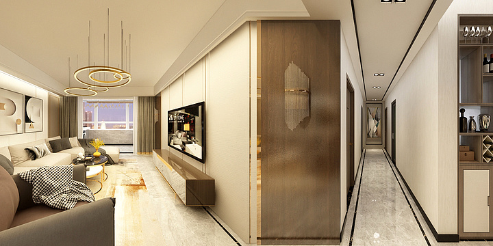 黄伟设计师-龙腾府邸8-302室-装修设计方案