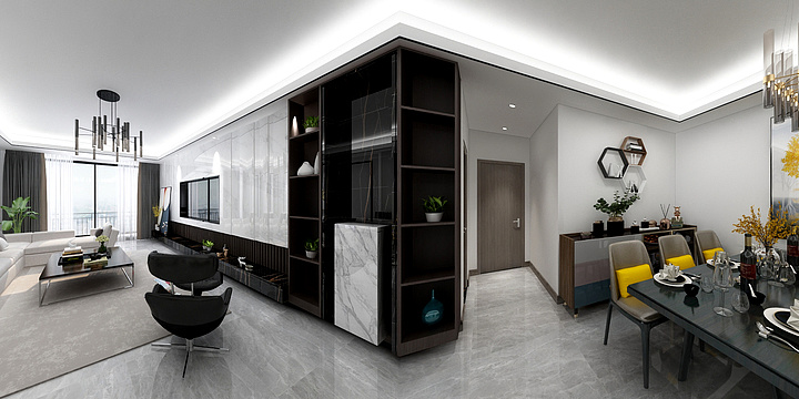 设计XHJ-中环国际F3.6106平-装修设计方案