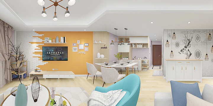 Codename-德信海德公园83.00㎡A2’3室2厅1卫1厨-装修设计方案