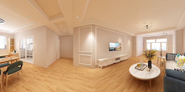 一左一右设计梁以帅-昆玉家园136-装修设计方案