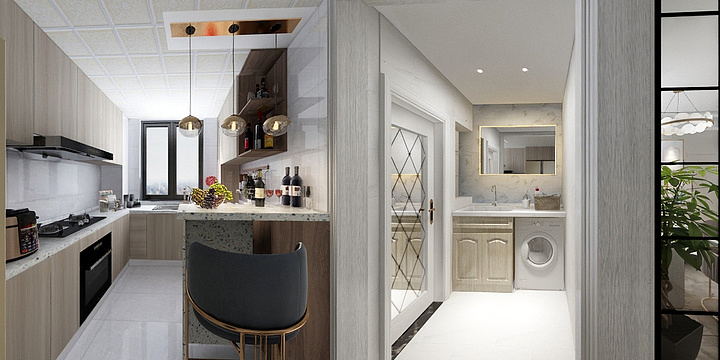 罗世豪-浙江黄姑龙吟花苑简约风-装修设计方案