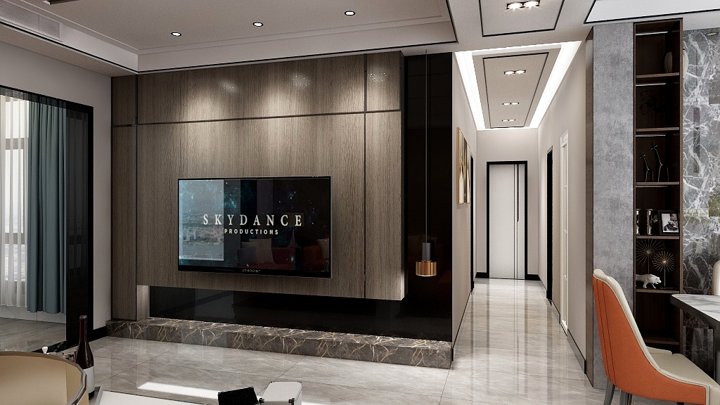 设计师尤米-极简黑白灰风格装修效果图