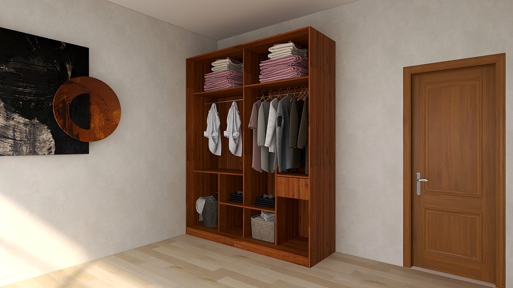 涟漪PtrO-移门衣柜（柜体图）-装修设计方案