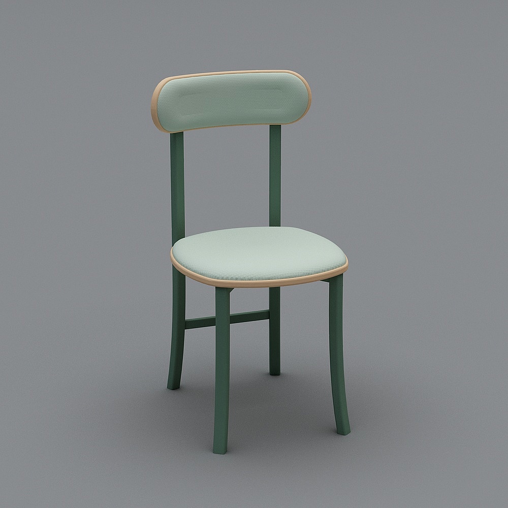 mc餐椅绿3D模型