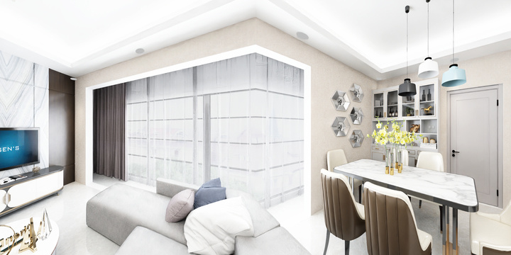 心生家装0-瑞和园89.50㎡B户型3室2厅1卫-装修设计方案