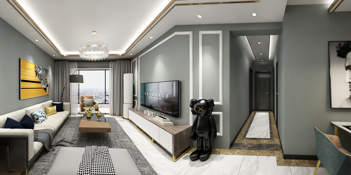 李鹏效果图-蓝光A1效果图-装修设计方案