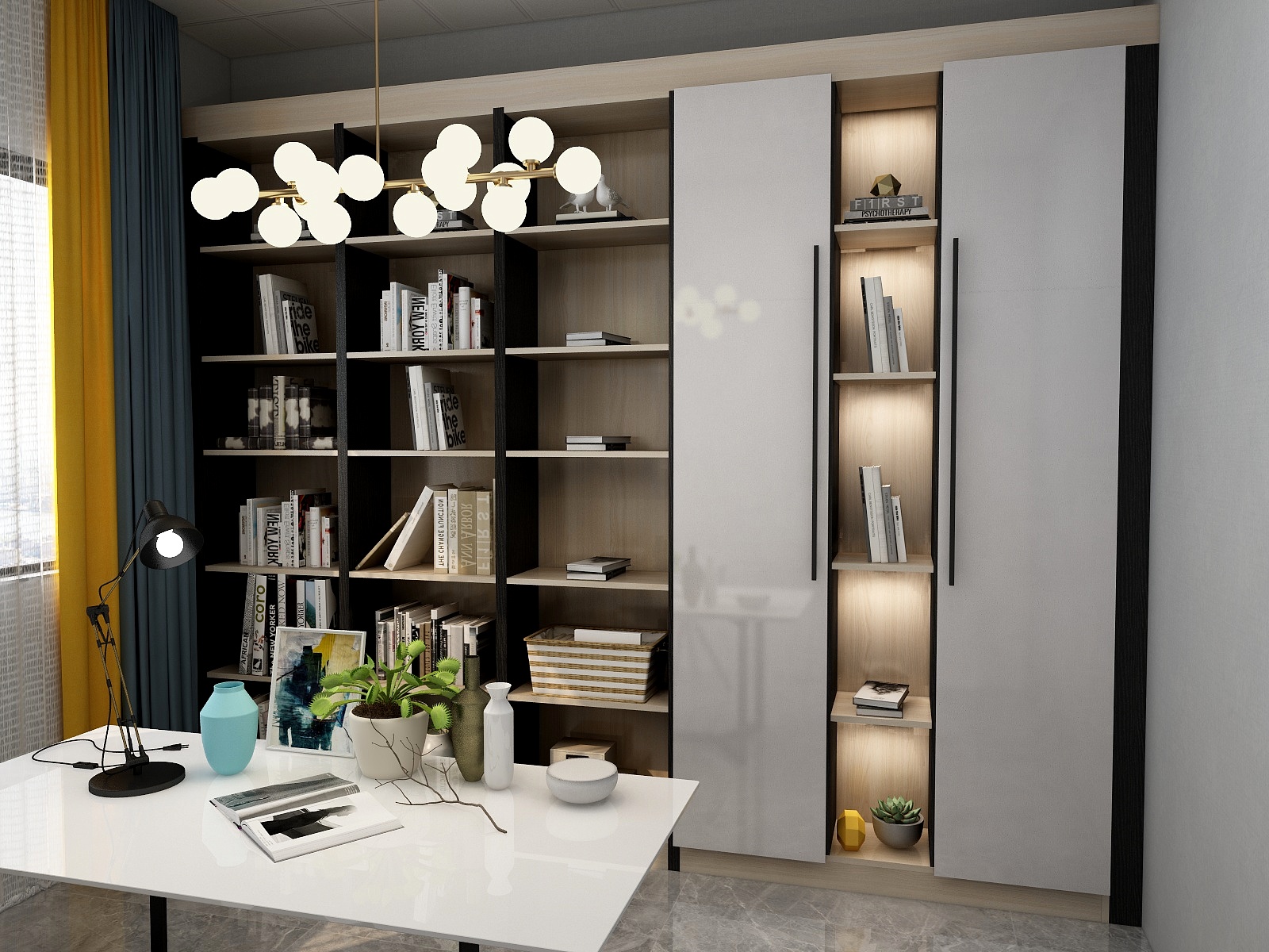 腾宇设计y-清雅苑书房-副本-副本-装修设计方案