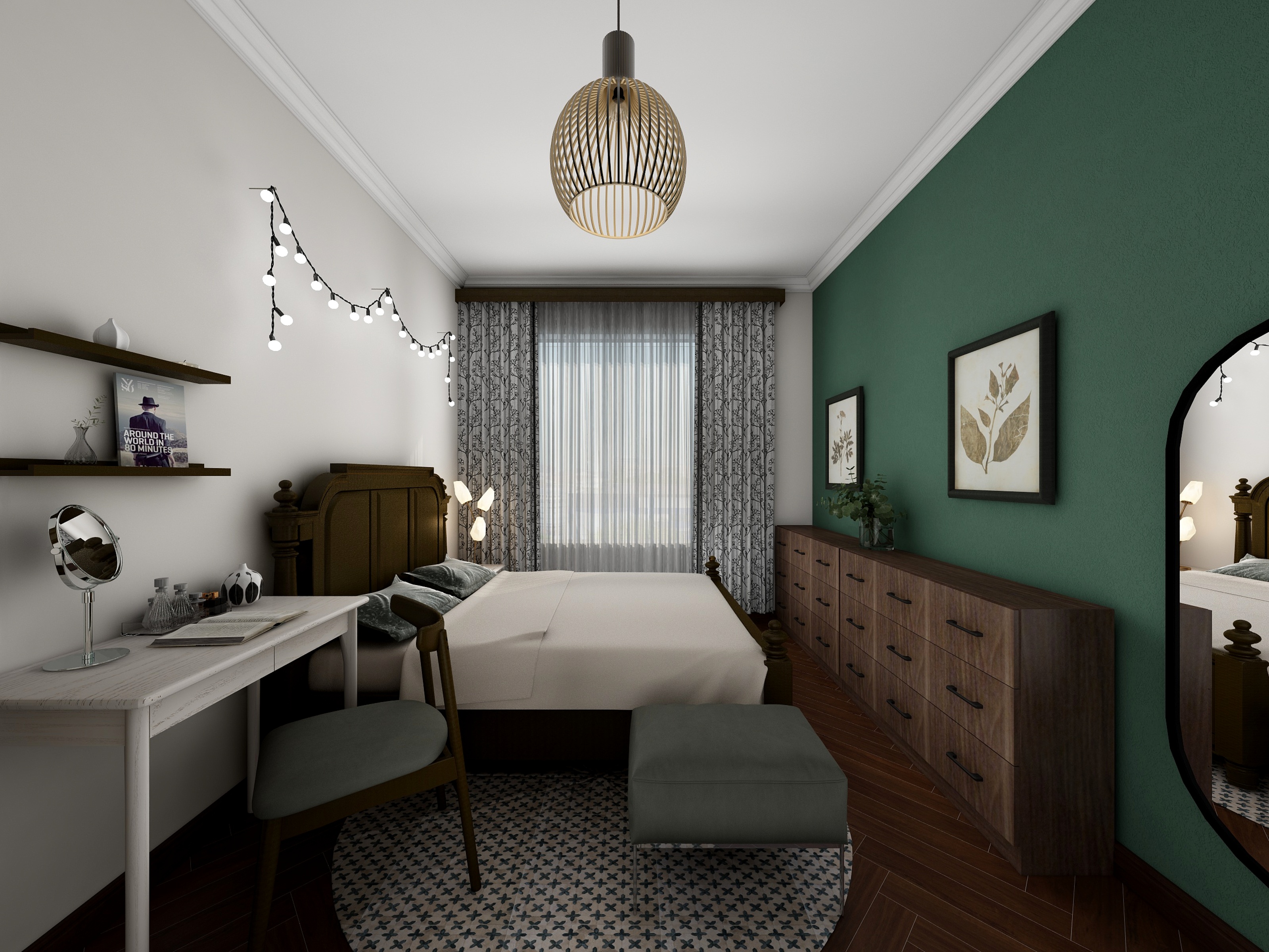 刘华彬-广州碧桂园女生森系房间-装修设计方案