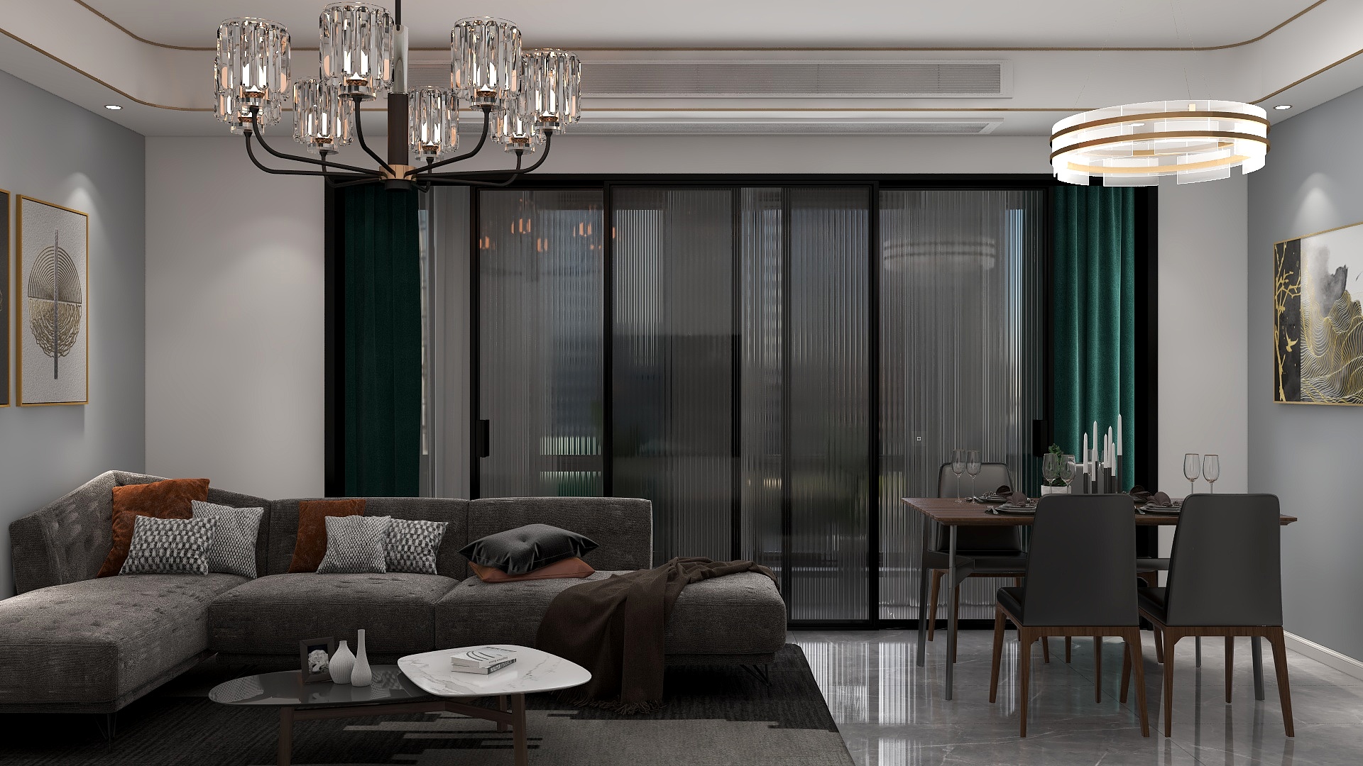 M设计室-瑞和园89.50㎡B户型3室2厅1卫-装修设计方案