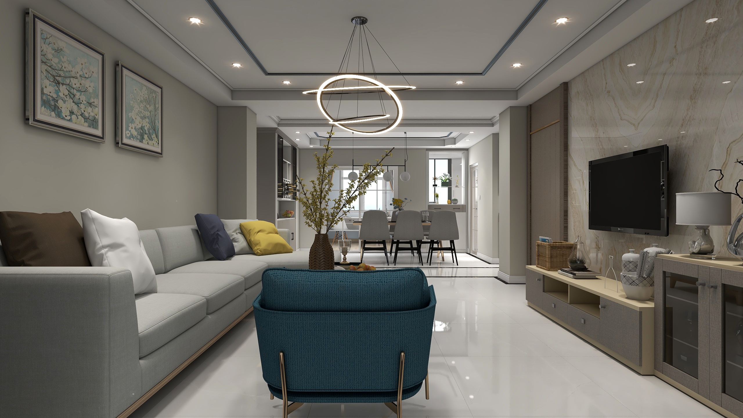 农舍屋基-天下阳光-现代简约-装修设计方案