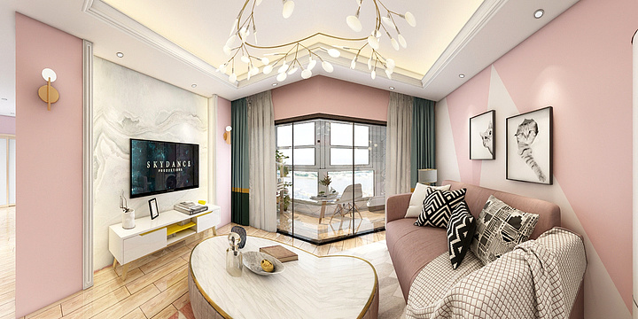 漳浦县冠珠陶瓷-德信海德公园套房北欧风情-装修设计方案