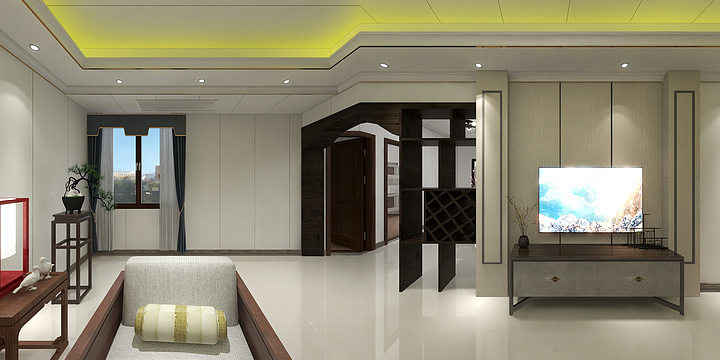 兴旺全屋顶墙高端定制-白云小区-装修设计方案