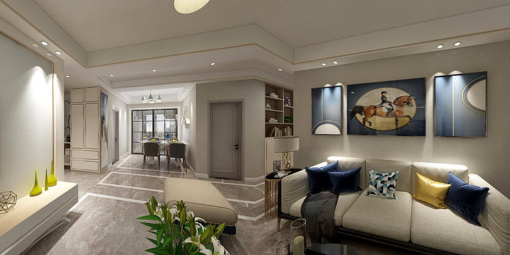 艺文罗设计-水香花苑简约-装修设计方案