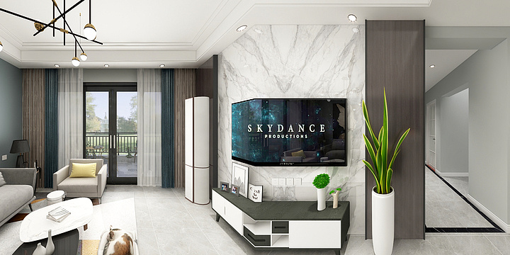 贵港庭居装饰善行-凯旋国际1-4效果图-装修设计方案