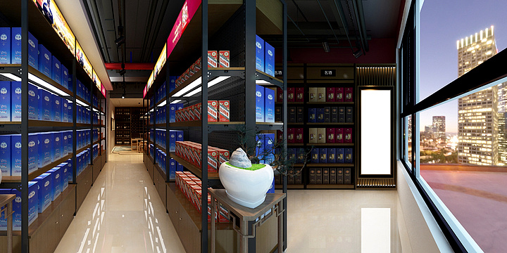 李跃鹏-烟酒店(1)-装修设计方案