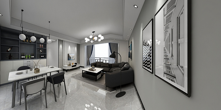 效果代画-唐-.昌泰茗城3-201-装修设计方案