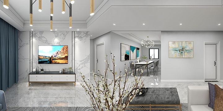 YU.K-伊水湾刘总雅居装饰-装修设计方案